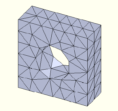 FEA model 1st order mesh