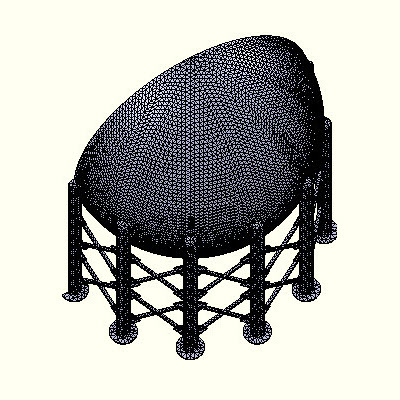 5 inch mesh size for split sphere