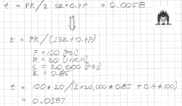 Calculations showing where the numbers come from.