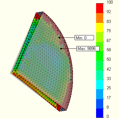 Minimal stress results for large displacement theory