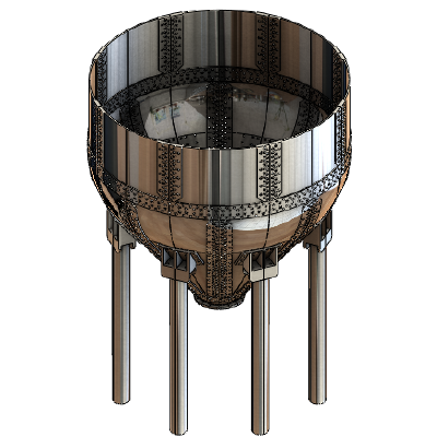 Solid Model of the Digester